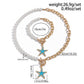 2Pcs Boho Punk Starfish OT Buckle Pendant Choker Necklace Bracelet Women Elegant Imitation Pearl Chain Y2K Jewelry Set