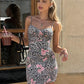 Sexy Leopard Print Sling Dress Woman Summer Trend Low-Neck Backless Hot Girls High Street Fashion Style Mini Bodyco