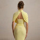 Asymmetrical Ruched Backless Long Dresses Red White Yellow Elegant Evening Party Dress Woman Birthday Outfits