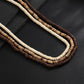 3Pcs/Set Unique Irregular Coconut Husk Wooden Beads Chokers Necklace for Men Vintage Adjustable Chain Daily Jewelry New