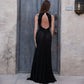 Mesh Patchwork Sheer Black Party Dresses Luxury Elegant Sleeveless Backless A-line Maxi Dress Woman Clothes