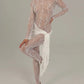Lace See Through Long Sleeve Sexy Jumpsuit Women Fashion Transparent Irregular Elegant Club Party Jumpsuits Beachwear