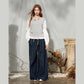 Women's Contrast Patchwork Cardigan with Drawstring Waist, Round Neck Long Sleeve Casual Top for Everyday Wear