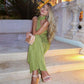 Halter Backless Maxi Dresses for Women Sexy Elegant Green Party Evening Dress Spring Summer 2025