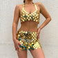 Sexy Acrylic Plastic Sequin Chest Bra Chain Dress Nightclub Party Show Festival Outfit Dance Costume Stage Wear Body Jewelry New