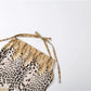 Sexy Fashion Long Dress Woman Leopard Print Lace-Up Halter Backless Sleeveless Shape Waist Ruffles Hem Elegant Vestidos