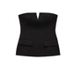 Off Shoulder Tube Top Women Sexy Strapless Crop Top Woman Fashion Backless Short Tops for Women Spring Bustier Vest Top