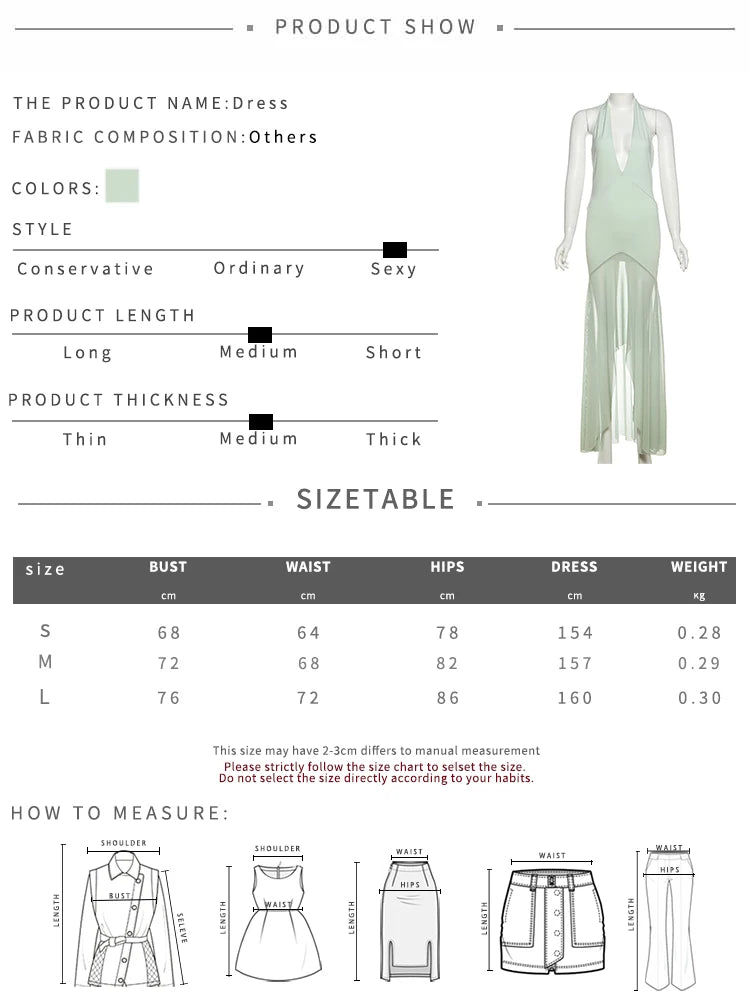 Elegant Patchwork Mesh Dress Women Halter Backless Deep V-Nec Sexy Irregular Hem Birthday Party Elegant Slim Vestidos