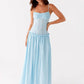 Elegant Spaghetti Strap Sexy Maxi Dress Women Gown Fashion Off-shoulder Sleeveless Backless Pleated Club Long Dresses