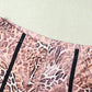 Leopard Print 2 Piece Set Women Autumn Trend o-Neck Full Sleeve Tops+Skinny Peach Hip Shorts Street Wild Style Suits