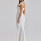 Sweetheart Neck Sexy Mermaid Maxi Dress Women Elegant Ruffle Sleeves Bodycon Evening Club Party Long Dress Female Gown