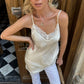 Women Y2K Lace Trim Camisole Tops Dress Backless Spaghetti Strap Tank Top Sleeveless Flowy Tunic Blouses Summer Tops