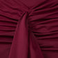 Long Sleeve Ruched Maxi Dress Solid Color Elegant Dresses for Woman Party Outfits Autumn 2025