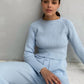 Knitted Sweater Long Sleeve Top and Pants Two Piece Set Women Autumn Winter Outfits Cozy Lounge Wear