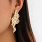 Vintage Irregular Fish Tail Drop Earrings for Women Fashion Statement Creative Metal Piercing Earring Steampunk Jewelry