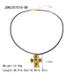 Trendy Stainless Steel Waterproof Irregular Geometric Metal Wax Rope Necklace Gold Silver For Women Jewelry Gift