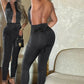 Sexy Backless Jumpsuits Woman Halter Deep V-Neck Sleeveless Skinny Peach Hip Midnight Club Party Fashion Overalls