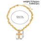 Vintage Irregular CCB Beaded Chain Necklace for Women Collares Goth Cross Jesus Pendant Choker Party Neck Jewelry Men