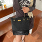 2025 Autumn New Arrivals Elegant Color Block Chain Detail Luxury Crossbody Bucket Bag For Woman