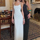 Spaghetti Strap Polka Dot Sexy Maxi Dress Women Gown Elegant Sleeveless Backless Bodycon Club Party Long Dresses Female
