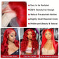 30 38 Inch Hot Red 13x6 Hd Lace Frontal Wigs Human Hair Wig Brazilian Red Colored Body Wave 13x4 Lace Front Wig For Black Women