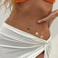 Sexy Simple Metal Starfish Scallop Pendant Waist Belly Chain for Women Summer Beach Bikini Vacation Body Jewelry Gift