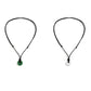2Pcs Chinese Style Vintage Peace Buckle Pendant Choker Necklace for Women Simple Adjustable Long Chain Y2K Jewelry Accessories