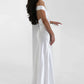 Satin Off-shoulder Backless Sexy Maxi Dress Women Gown Fashion Strapless Sleeveless High Waist Club Party Long Dresses