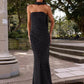 Polka Dot Strapless Sexy Maxi Dress Women Gown Elegant Scarf Collar Off-shoulder Backless Sleeveless Club Party Dress