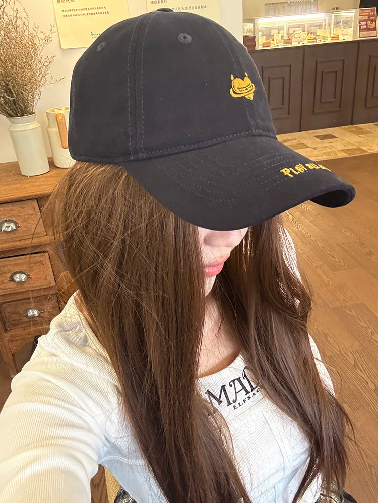 Streetwear Casual Baseball Cap with Unique Graphic Print and Lettering