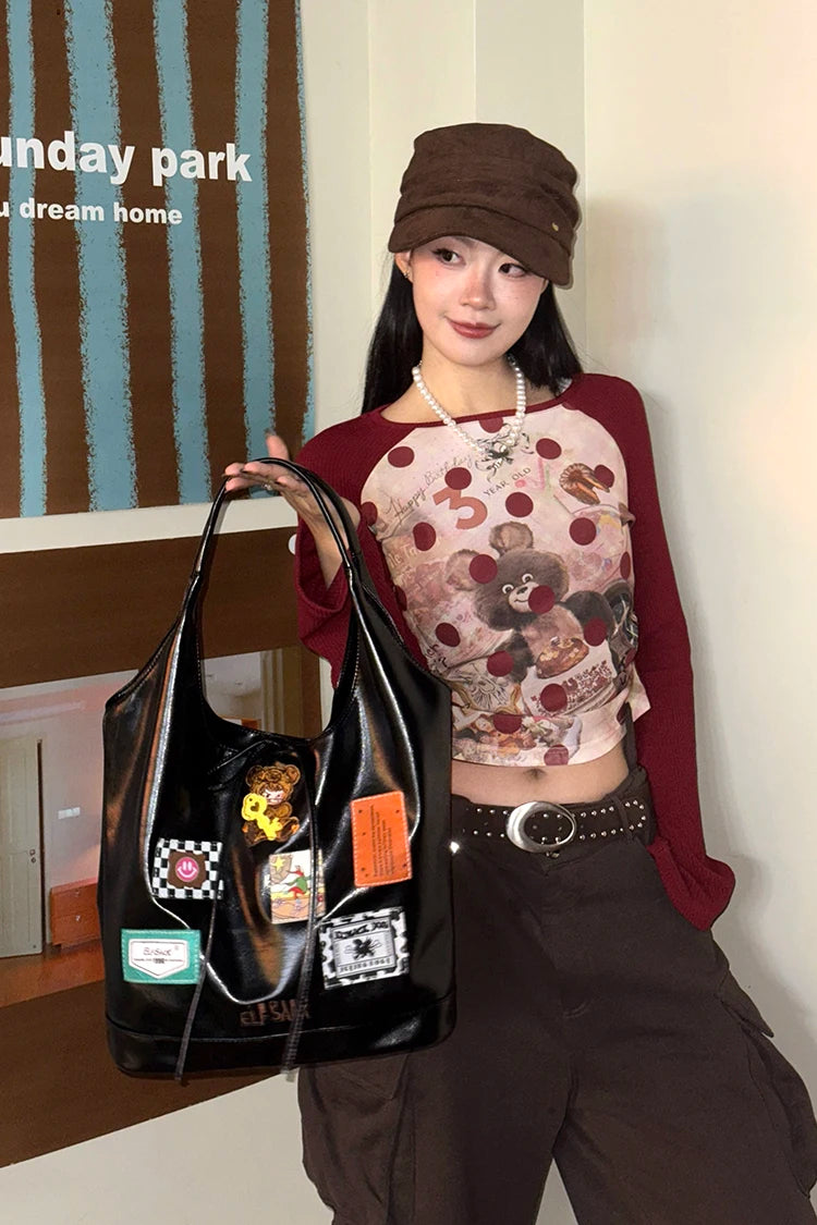 Fashionable Versatile Design Sense Embellished Large Capacity Tote Bag For Women