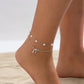 Boho Summer Beach Thin Chain Anklets for Women New Trend Vacation Simple Bowknot Ankle Chains Barefoot Foot Jewelry
