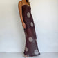 Women Polka Dot Maxi Dress Spaghetti Strap Sheer Mesh Long Dress Sexy Sleeveless Backless Elegant Summer Dresses