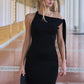 Diagonal Collar Sleeveless Sexy Maxi Dress For Women Fashion Off-shoulder Sleeveless Bodycon Long Dress Elegant