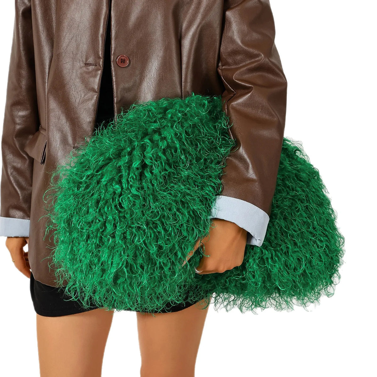 2026 Women's Bag NEW Pouch Fluffy Plush Cloud Dumpling Bags for Women Handbags Faux Fur Bags Imitation Wool Bag Large Clutch