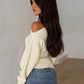 Inclined Shoulder Long Sleeve Sexy T-shirt Women Autumn Fashion Solid Skew Collar Backless Ruched Club Party T-shirts