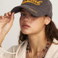 Unisex Grey Baseball Cap with Gold Embroidered Letter, Casual Adjustable Sun Hat for Daily Outdoor Use