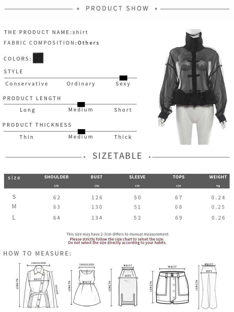 Mesh Patchwork T-Shirts Woman Bow Decoration Zip Stand Collar Full Sleeve Hot Girls High Street Fashion Style Tees