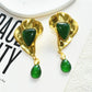 Exaggerated Metal Geometric Water Drop Dangle Earrings for Women Jewelry Gorgeous Fashion Show Statement Earrings Accessories