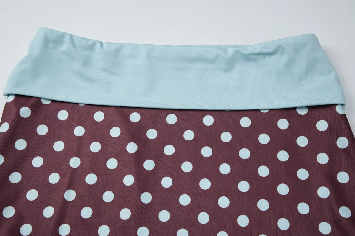 Polka Dot Tube Top and Mini Skirt Two Piece Set Woman Summer Outfits Y2k Clothes Matching Sets