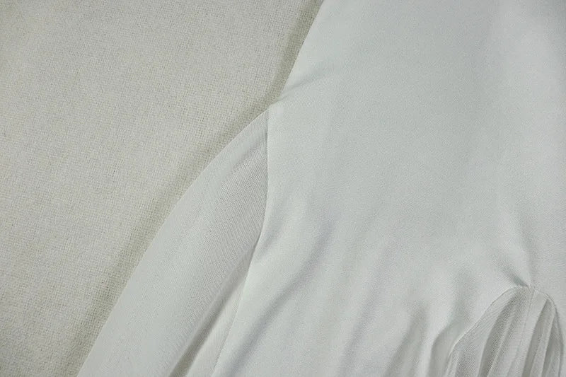 Elegant Strapless Dress Women Solid Y2K Patchwork Mesh Hem Birthday Party Evening Banquet Sexy Vacation Chic Bodycon