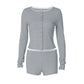 Casual Ribbed Knitted 2 Piece Set Long Sleeve Cardigan Top Shorts Brunch Outfits 2026 New in Matching Sets