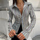 Women Y2k Button Down Shirts Casual Long Sleeve V Neck Collared Slim Fit Crop Top E-Girls Coquette Vintage Blouse