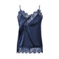 Women Lace Silk Satin Tank Tops Y2k Fairy V Neck Camisole Sleeveless Spaghetti Strap Summer Going Out Tops Streetwear