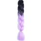 24 Inch Jumbo Box Braids Extensions Synthetic Braiding Hair DIY Hair Braids For Children Pink Purple Yellow Gray