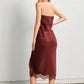 Satin Lace Slip Dress for Women Y2k Backless Asymmetrical Tube Dress Summer Sleeveless Going Out Dresses Party Clubwear