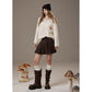 2025 Winter New Arrivals Casual Cute Little Pumpkin Colorful Bead Loose Fit Sweater For Woman