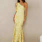 3D Floral Applique Sexy Maxi Dress Women Elegant One Shoulder Backless Sleeveless Bodycon Club Party Evening Long Dress