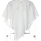 See Through White Mesh Cape Tops for Woman Clothes Summer 2026 Elegant Women's Blouses and Shirts