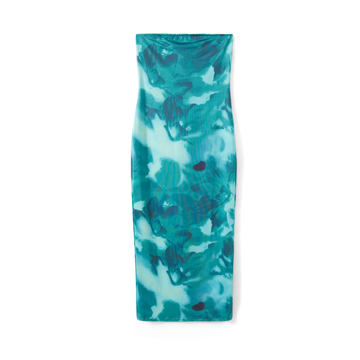 Women Y2K Floral Tube Long Dress Backless Strapless Bodycon Maxi Dresses Summer Holiday Bandeau Dress Beachwear